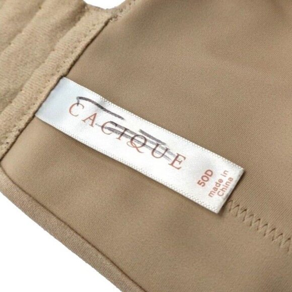 Lane Bryant Cacique Bra Invisible Backsmoother Full Coverage Cafe Mocha Size 50D - Picture 5 of 10